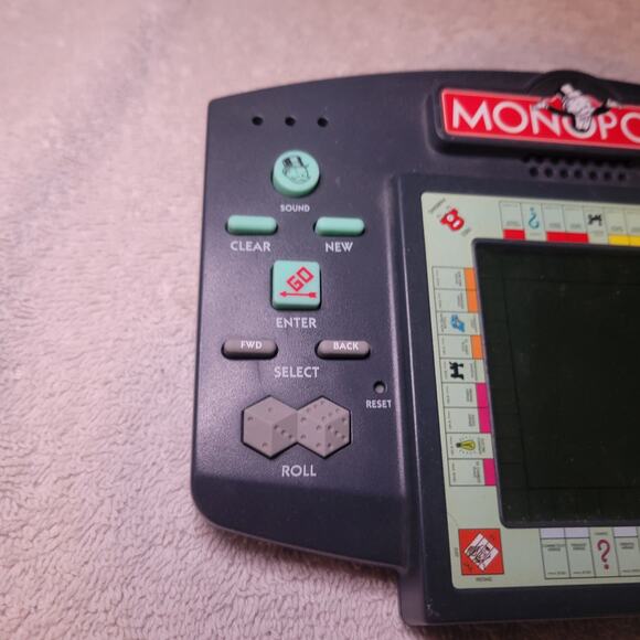 Vintage Monopoly Hasbro Hand Held Electronic Talking Travel Game 1997 Works - Picture 4 of 8